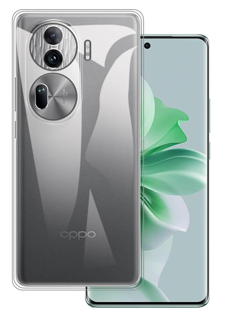 Nishtech غطاء خلفي شفاف هجين ناعم رفيع مضاد للغبار لجهاز أوبو رينو 11 برو 5G (2024) مع حماية الكاميرا - Image 1