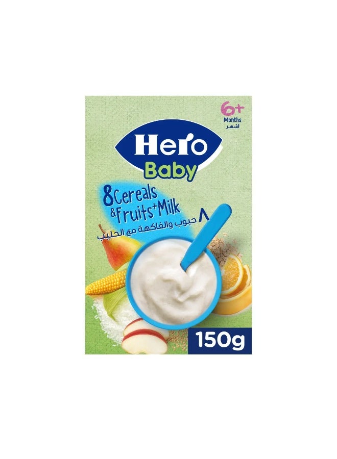 8 Cereals & Fruits With Milk 150gm