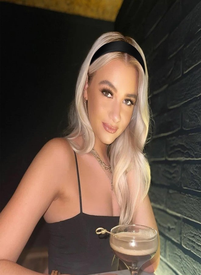 أماريفير مجموعة أماريفير من 12 قطعة من عصابات الرأس الساتان للنساء، مقاس 1.2 بوصة، باللون الأسود، مثالية للأعمال اليدوية، وصنع عصابات شعر سادة، وإكسسوارات شعر أنيقة للنساء والفتيات. - Image 3