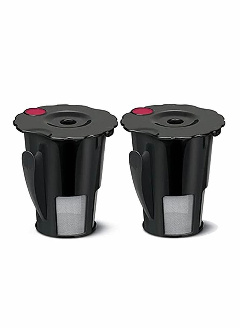Excefore 2pcs Coffee Filter Black Reusable Coffee Filter for Keurig 119367 2.0 My K-Cup Updated Model：K200/K300/K400/K500 SERIES,Works with all keurig plus series (2) - Image 1