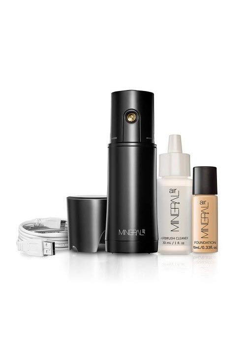 Mineral Air Mineral Air Complexion Starter Kit  Flawless Mineral Foundation Application Light 