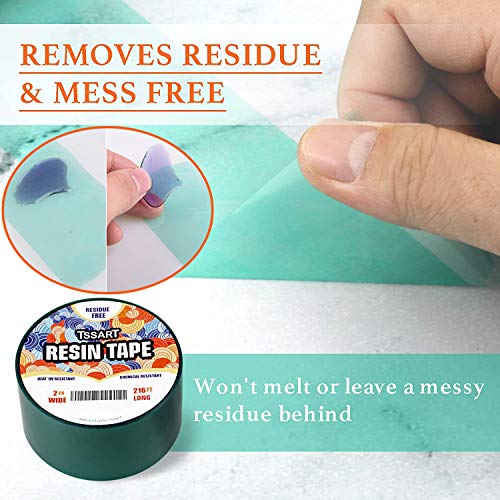 TSSART Resin Tape for Epoxy Resin Molding - Thermal Silicone Adhesive Tape, Oxidation and High Temperature Resistance Easy Peeling, Epoxy Release Tape - 2 inch Wide 216FT Long - Image 3