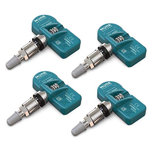 MOBILETRON MORESENSOR Signature Series 433MHz TPMS Tire Pressure Sensor 4-Pack | Preprogrammed for Select 80+ American Brand Models | Replacement for 13598773 | Clamp-in | NX-S057-4 - Image 1