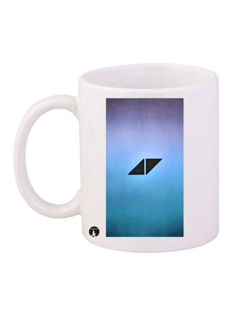RKN Avicii Printed Mug White/Blue/Black Standard Size 