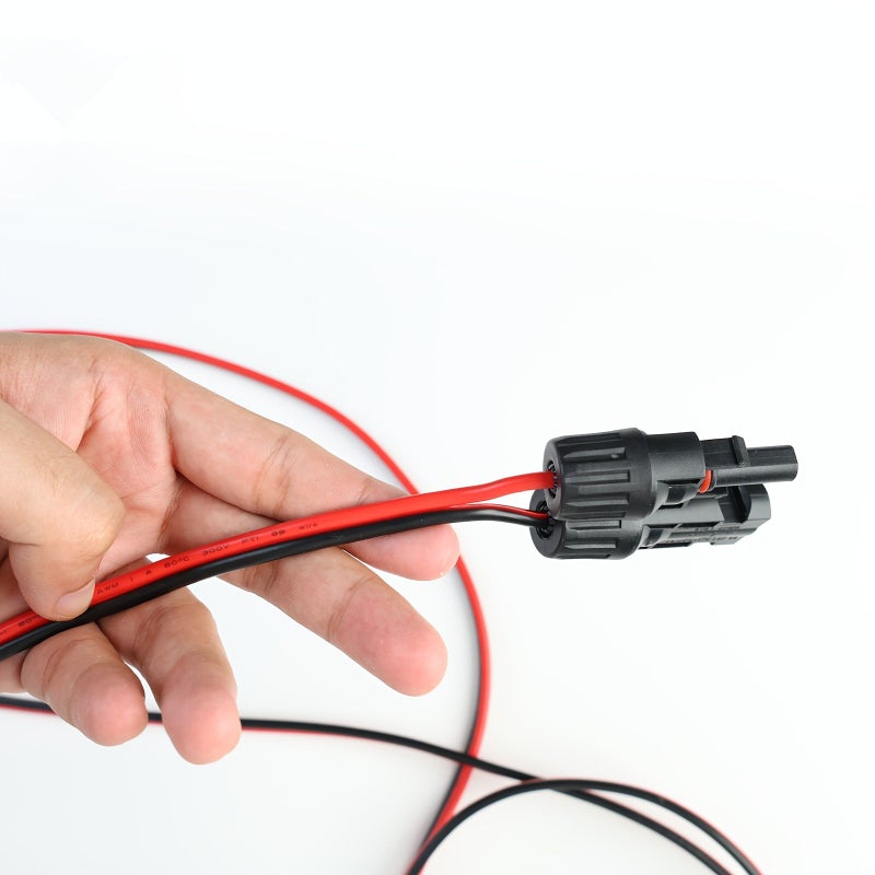 كابل تمديد MC4 من نوع AWG 12، سلك من النحاس النقي بطول 6 أقدام، مناسب لمحطة الطاقة المحمولة، المولد، بطارية المركبات الترفيهية، وموصل الطاقة الشمسية. - Image 3