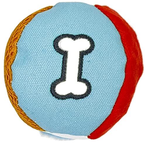 Glory To Dog Large Soft Ball Plush Dog Toy Chewable Plush Squeaky Ball Stuffed with Fluff for Puppies and Medium Breeds - Image 5