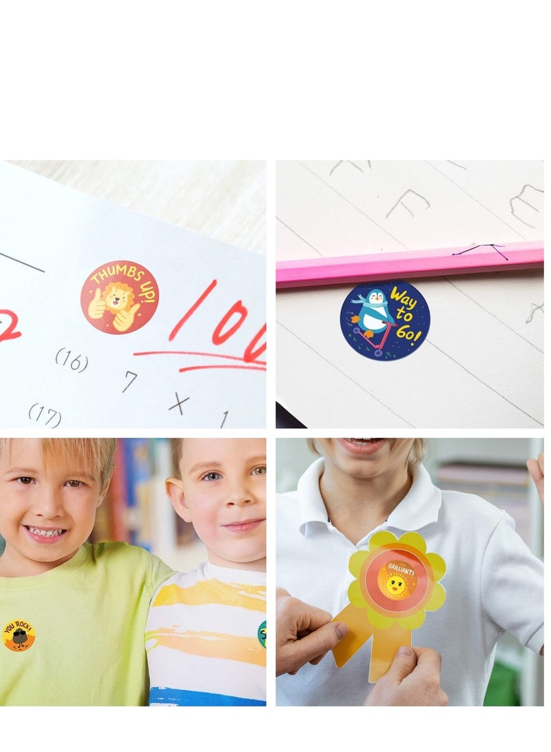 Reward Stickers for Kids by Sweetzer & Orange - 630 Stickers, 8 Assorted Designs, 1 Inch School Stickers - Teacher Supplies for Classroom, Potty Training Stickers and Motivational Stickers - Image 2