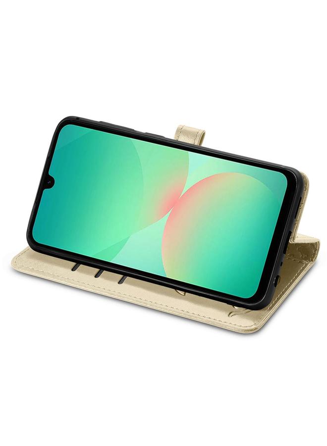 اس-توب جراب لهاتف Samsung Galaxy A26 5G جراب هاتف من الجلد المنقوش بنقشة قطة وكلب - Image 4