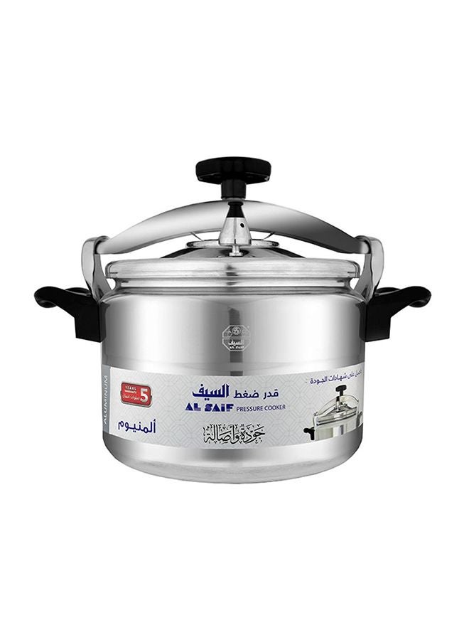 Alsaif Al Saif Aluminium Pressure Cooker Silver 6Liters - Image 1
