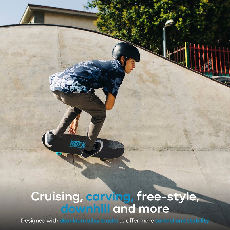 VOYAGER Tony Hawk 31" Skateboard - Signature Series 1 Skateboard with Pro Trucks, Full Grip Tape, ABEC 3 Bearings, Ideal for All Experience Levels - Image 5