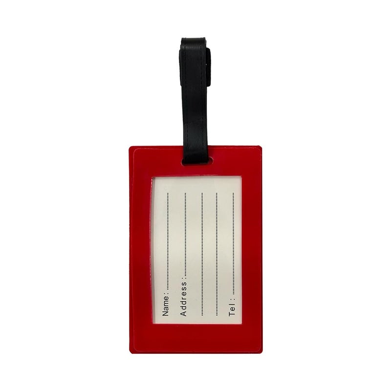 Eitheo بطاقات أمتعة للأطفال بطاقات أمتعة مع اسم وعنوان | بطاقات أمتعة سيليكون للحقائب، بطاقات لتحديد الحقائب/حقائب المدرسة ملصق ملون متعدد (ابق هادئًا) - Image 5