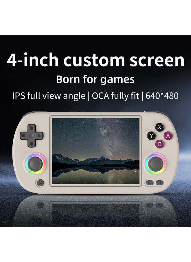 Generic - Anbernic RG40XXH Portable 4-Inch Lightweight Open-Source Game Console Dual Joystick Handheld Gaming Device With Ambient Light-Product Color:32G No Game-Model:RG40XX H Gray English - Image 1