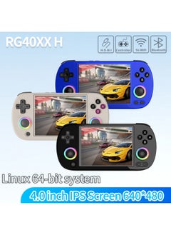 Anbernic RG40XXH Portable 4-Inch Lightweight Open-Source Game Console Dual Joystick Handheld Gaming Device With Ambient Light-Product Color:32G No Game-Model:RG40XX H Gray English
