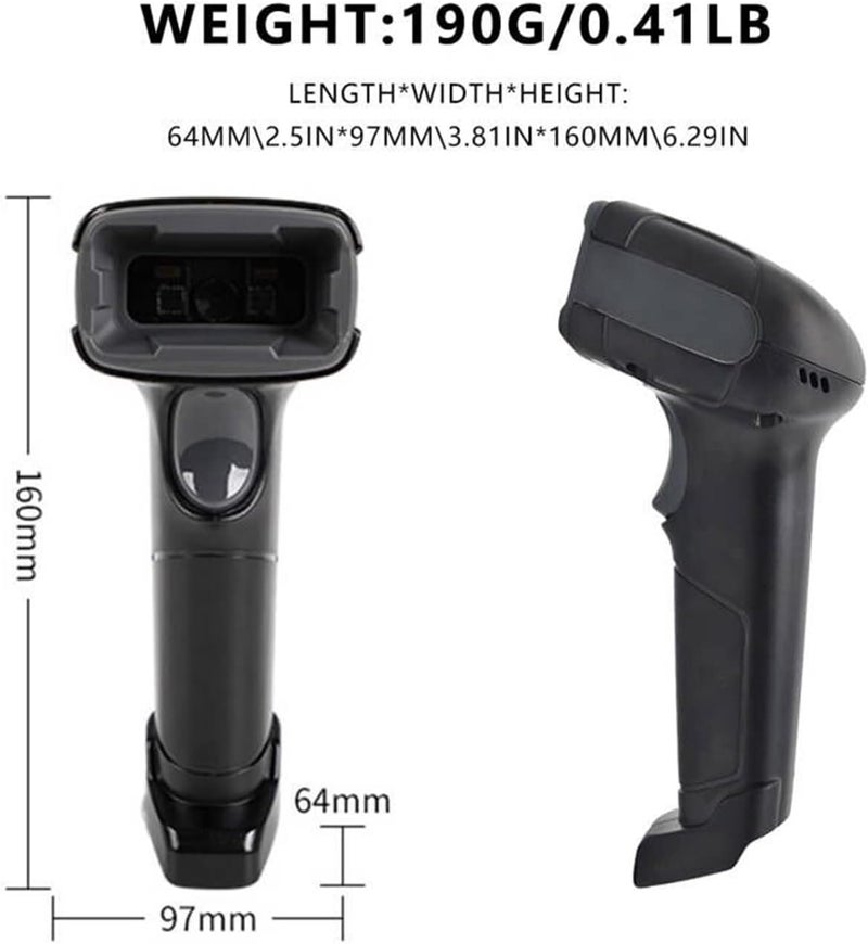 LENVII F510 2D Barcode Scanner Wired Handheld QR Code Scanner USB Barcode Reader 1D Bar Code Scanner for Shop,Supermarket, Logistics, Library (Black) - Image 5