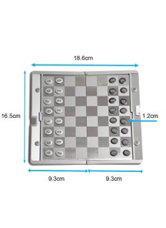 Vitacelli Foldable MINI Magnetic Chess Set Portable Wallet Pocket Chess Board Games  - Image 2