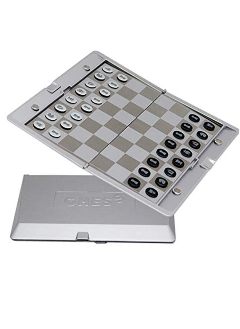 Vitacelli Foldable MINI Magnetic Chess Set Portable Wallet Pocket Chess Board Games  - Image 3