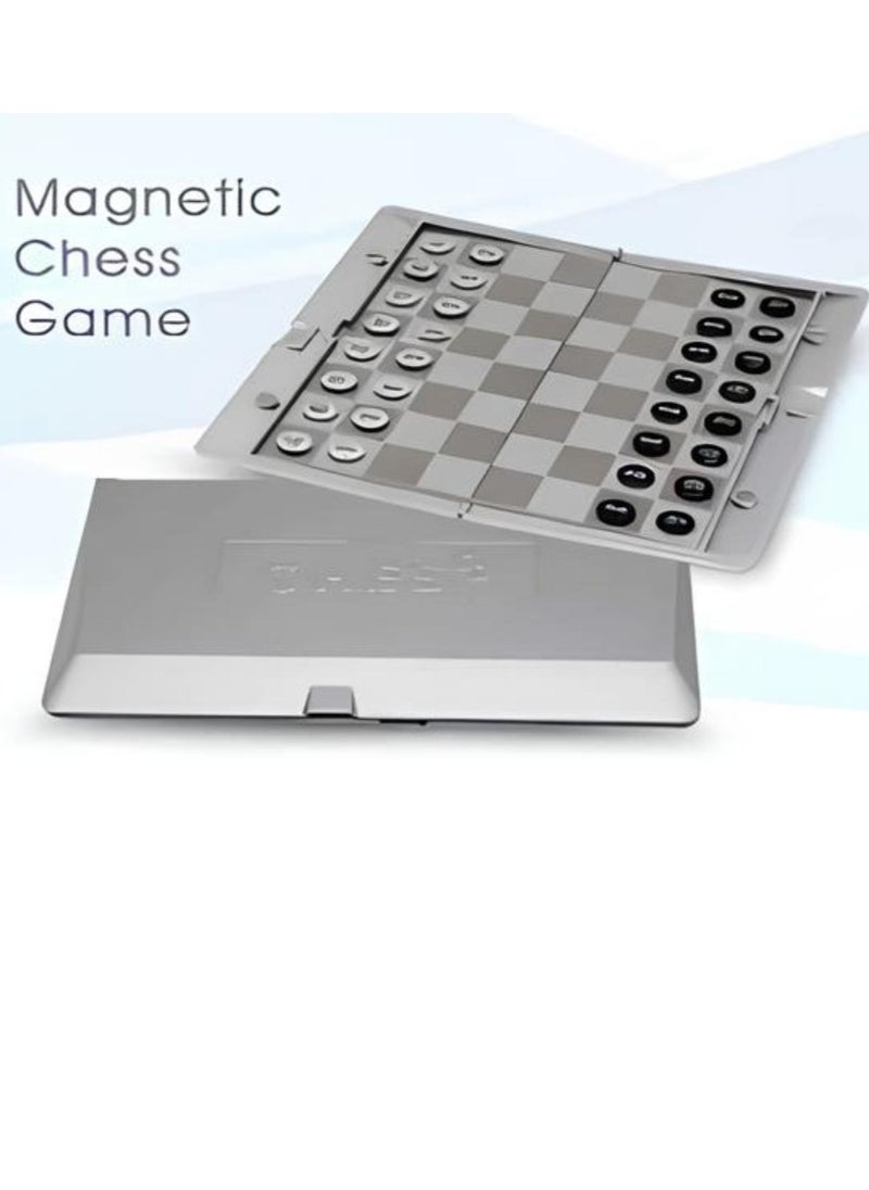 Vitacelli Foldable MINI Magnetic Chess Set Portable Wallet Pocket Chess Board Games  - Image 4