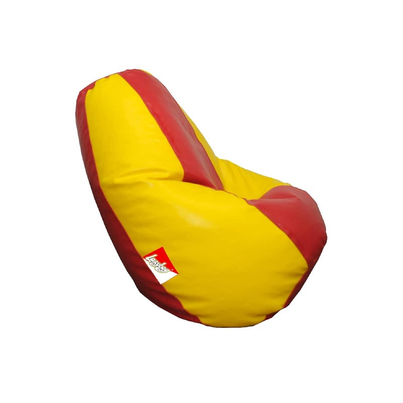 LAZYBAG Bean Bag Chair Furniture for Kids XXXL Bean Bag Cover Playing Video Games or Relaxing for classrooms daycares Libraries or Work from Home Yellow and Red 3XL Size - Image 4