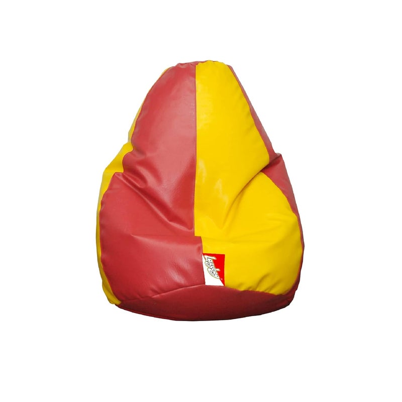 LAZYBAG Bean Bag Chair Furniture for Kids XXXL Bean Bag Cover Playing Video Games or Relaxing for classrooms daycares Libraries or Work from Home Yellow and Red 3XL Size - Image 1