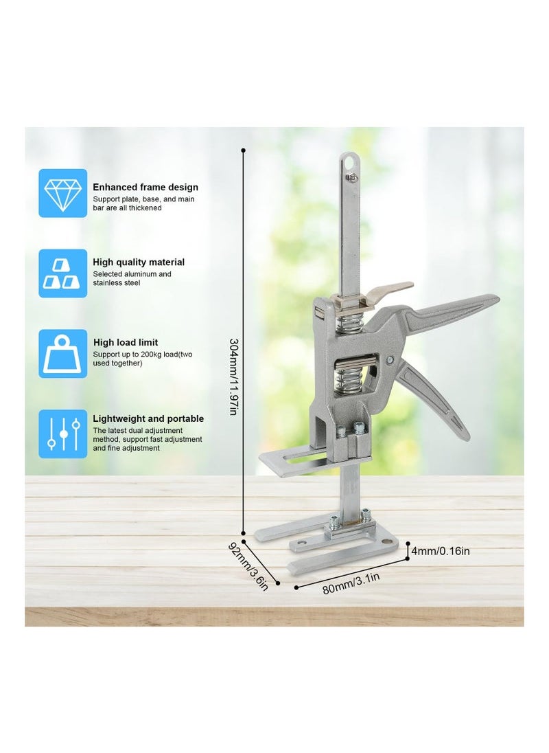 Generic Saving Arm Jack 2Pcs, Lever Arm Lifter Full Metal Labor Saving Arm Jack Arm Hand Tool Furniture Board Lifter Drywall Lifts Jack for Door And Wooden Panel Lifting Cabinet Board  - Image 5