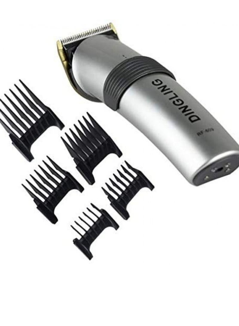 DINGLING Professional Electric Hair Clipper With Blades Silver/Black 21.21x21.01x7.39cm - Image 2