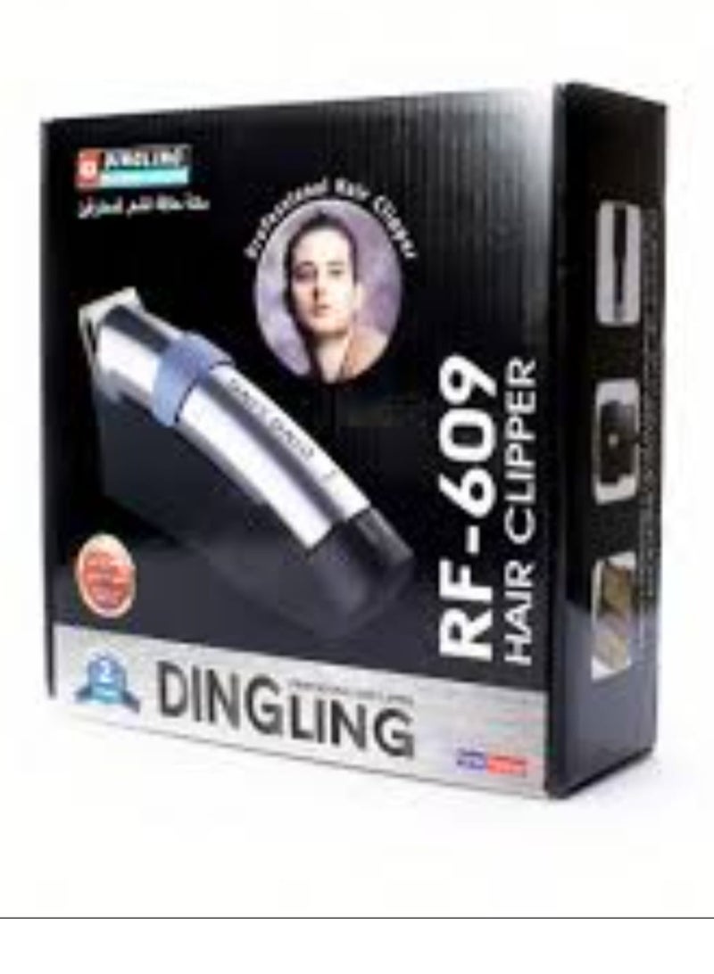 DINGLING Professional Electric Hair Clipper With Blades Silver/Black 21.21x21.01x7.39cm - Image 3