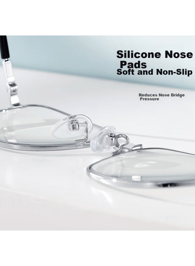 Pulais Uni Reading Gl Blue Light Blocking High Definition Presbyopia Gl Model 30013 Gunmetal Frame 300 Degree - Image 5