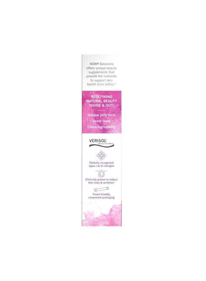 now Foods Solutions, Collagen Jelly Beauty Complex, Sweet Plum Flavor, 10 Jelly Sticks - Image 3