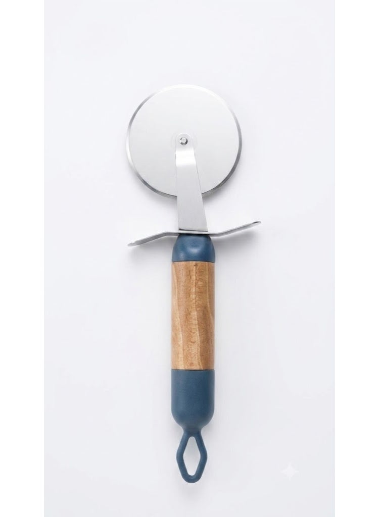 Manual Pizza Wheel Cutter (Blue)