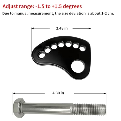 WEICHENGXIN Camber Lock Alignment Fix & Upper Arm Cam Bolt Kit for Chevrolet Silverado & GMC Sierra WT SLT SL HD 2WD 4WD Base LT LS SSV SS LTZ 1500 2500 3500 1999-2019 -1.5 to +1.5 Degrees - Image 3