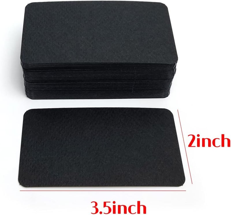 PPAPPAPPIYO 3.5x2 Blank color index cards (100) Paper - Blank (black) - Image 2