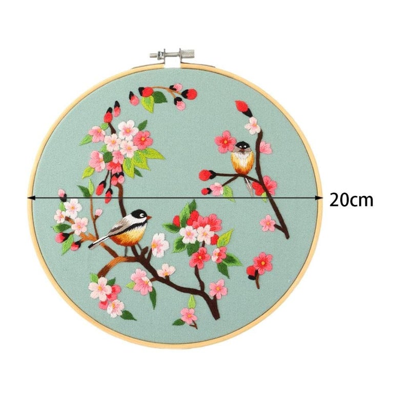 Gemsy Embroidery Materials Beginners Starter Kit | Colour Threads | Bamboo Hoops | Embroidery Beginner Supplies Tool Kit | DIY Art Kit - No.Cx9849 - Image 2