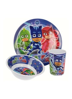 STOR 3-Piece Melamine Pj Masks Kids Dinner Set  - Image 1