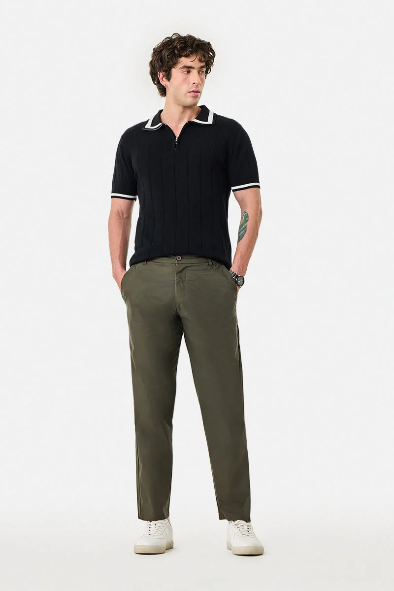 SNITCH Regular Fit Stretch Trousers