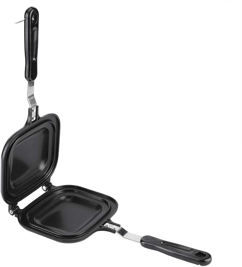 Double Sided Multifunction Electric Fry Pan Toaster Nonstick Breakfast Maker Even Heat - Image 2