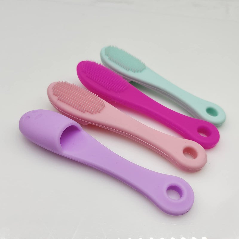 KATPOSIN 5-Pack Soft Silicone Manual Facial Cleansing Brushes, Face Scrubber Cleanser Brush for Gently and Effectively Cleaning, Removing Blackheads and Massaging - Image 5