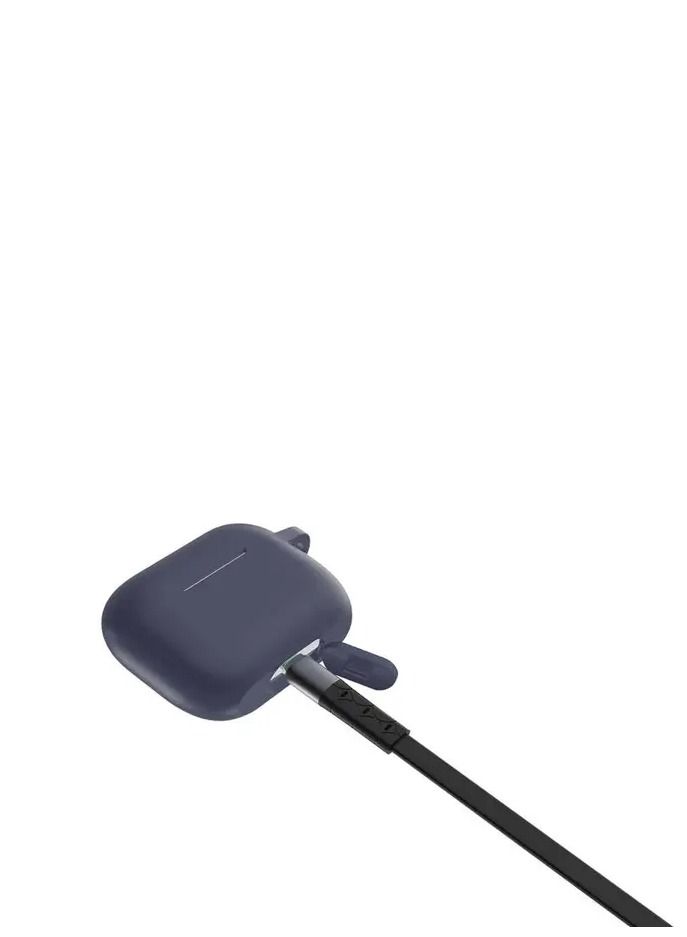 ديفيا نيكد جراب سيليكون لسماعات ايربودز 3 - ازرق داكن - Image 4