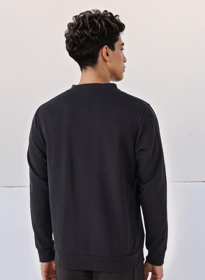 Kappa Men Regular Fit Logo Embossed Sweatshirt - Image 3