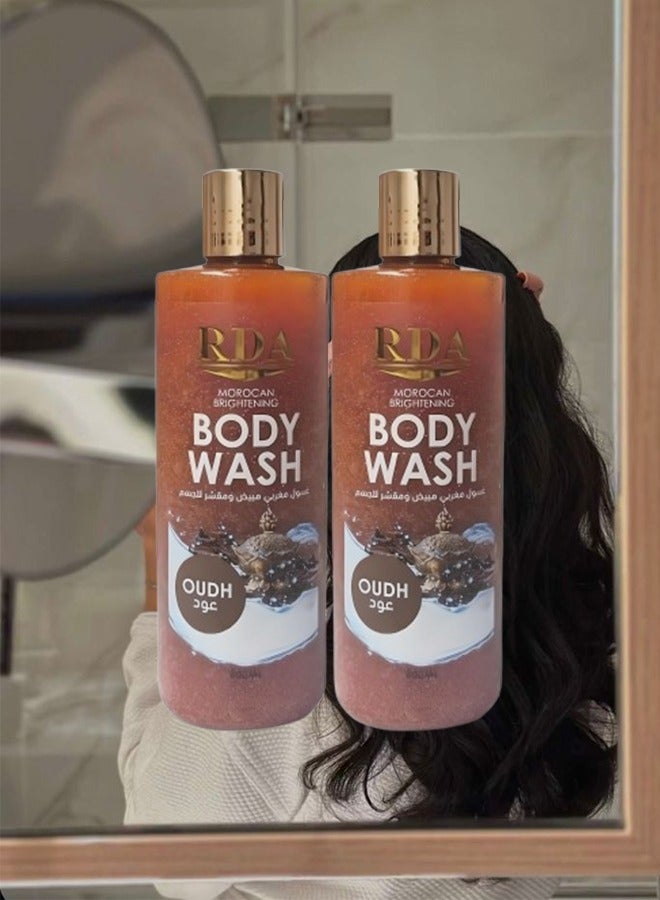 RDA 2 Pieces Oudh Moroccan Brightening Body Wash 100ml - Image 1