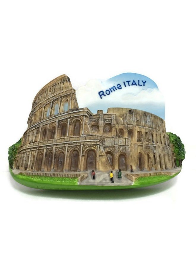 WitnyStore Roman Colosseum. Rome. Italy, Souvenir Thailand 3d Resin TOY Fridge Magnet - Image 1