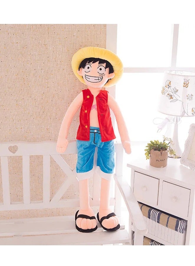 Universal Toys Luffy Baby Doll - 24 Inch Large Soft Cotton Stuffed Toy | Adorable One Piece Character Plush for Kids & Anime Fans | Cuddle-Safe & Durable, Perfect Gift for Kids & Collectors Alike