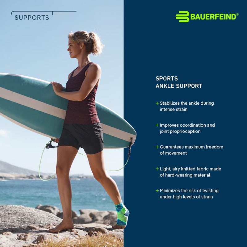 Bauerfeind Sports Ankle Support - Ankle Brace for Stabilization & Protection - Figure-8 Taping Strap - Targeted Compression - Lightweight & Durable - Image 5