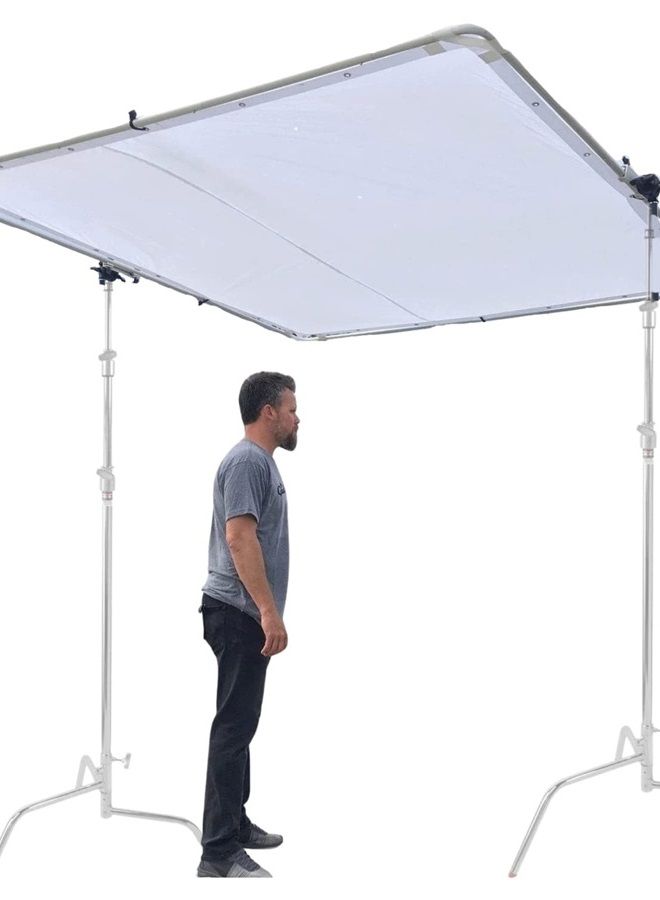 Glide Gear BFS 100 Photography Video Butterfly Frame 3 in 1 Collapsible Light Silk Scrim Lighting Diffuser 4x4 / 6x6 / 8x8 - Image 1