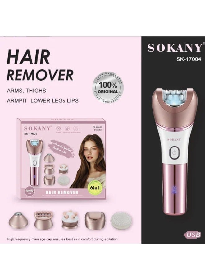 sokany Silk-epil 6 in 1 Pink SK-17004 - Image 2