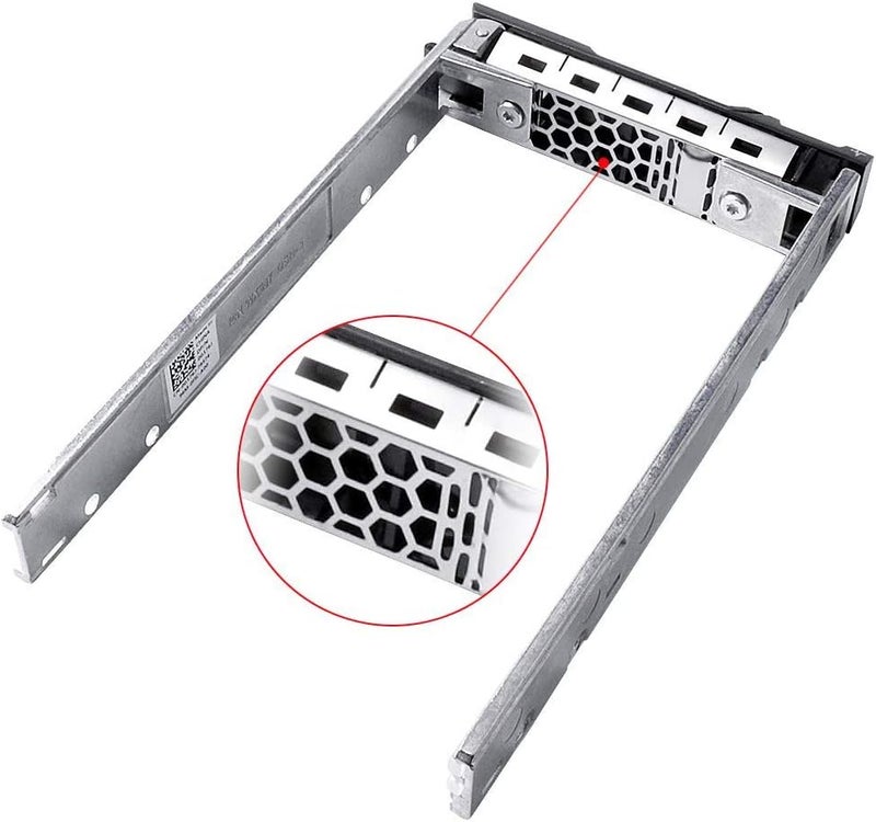 HUYUN 2pcs Pack 2.5" inch G176J G281D KG7NR Hard Drive Tray Caddy Compatible with Dell R610 R710 R620 R720 R630 R730 R730XD R810 R910 T310 T410 T610 T710 PowerEdge Server SAS SATA HDD - Image 4