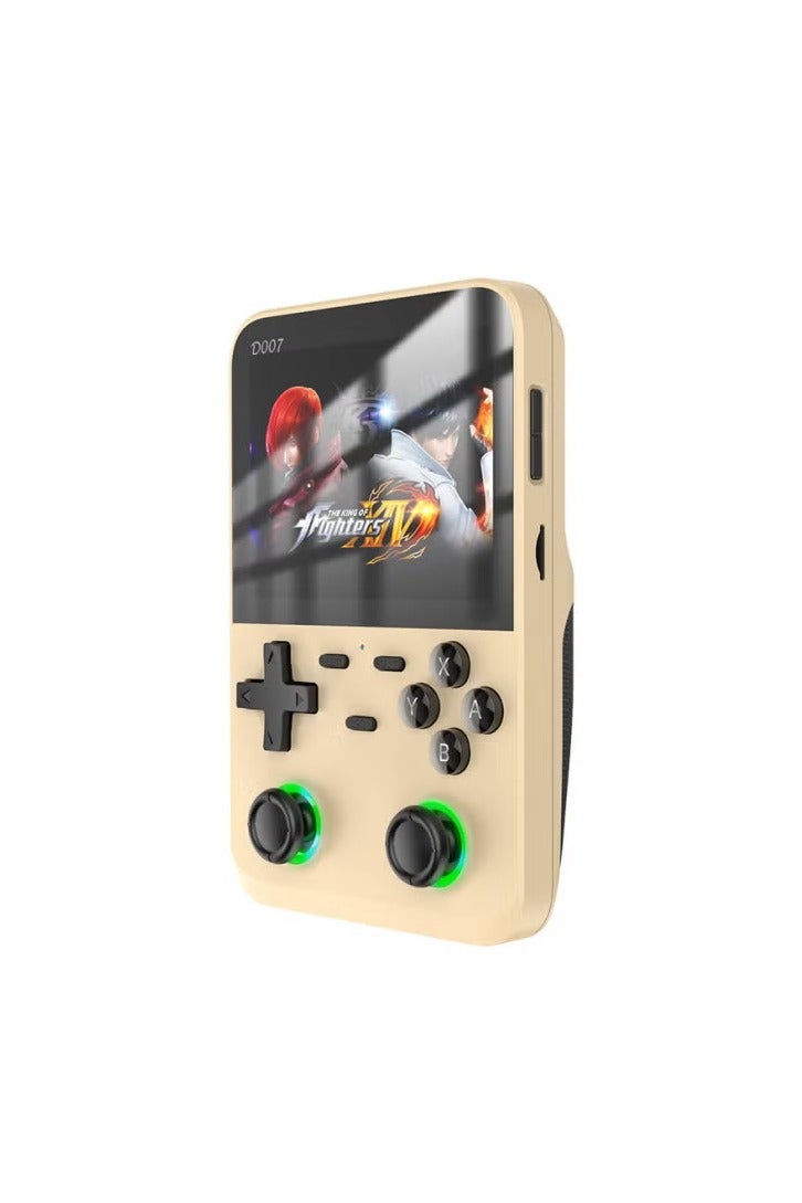 D007PLUS Nostalgic Retro Handheld Game Console Android 3.5-inch HD Large Screen-Model:Champagne Gold - Image 1