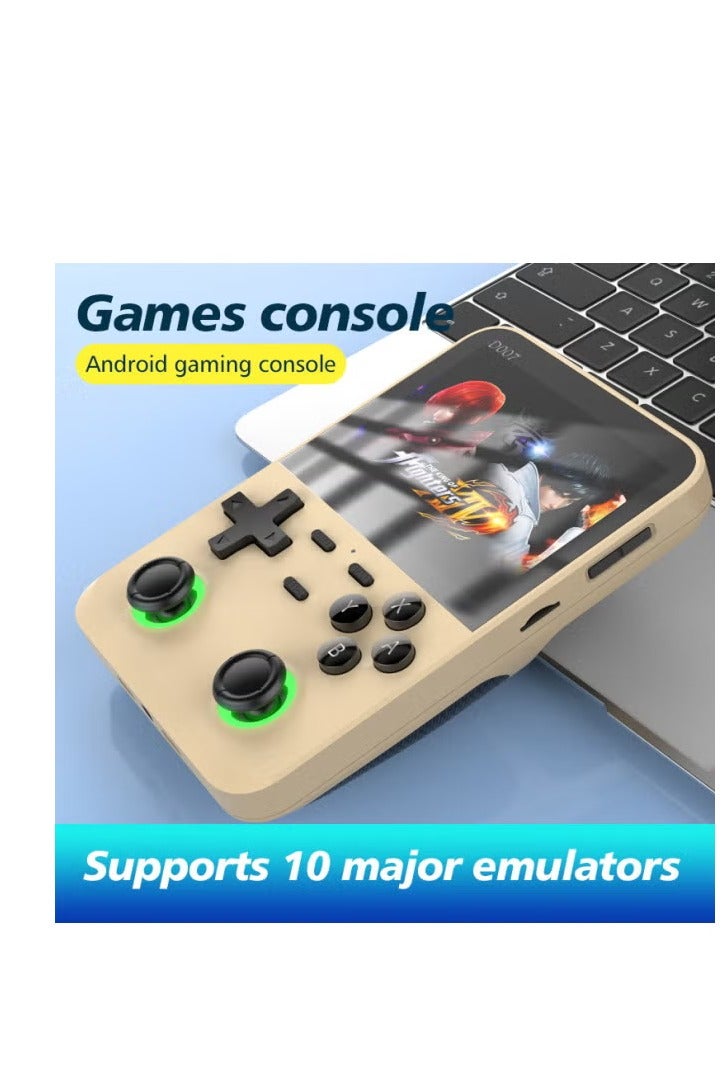 D007PLUS Nostalgic Retro Handheld Game Console Android 3.5-inch HD Large Screen-Model:Champagne Gold - Image 2