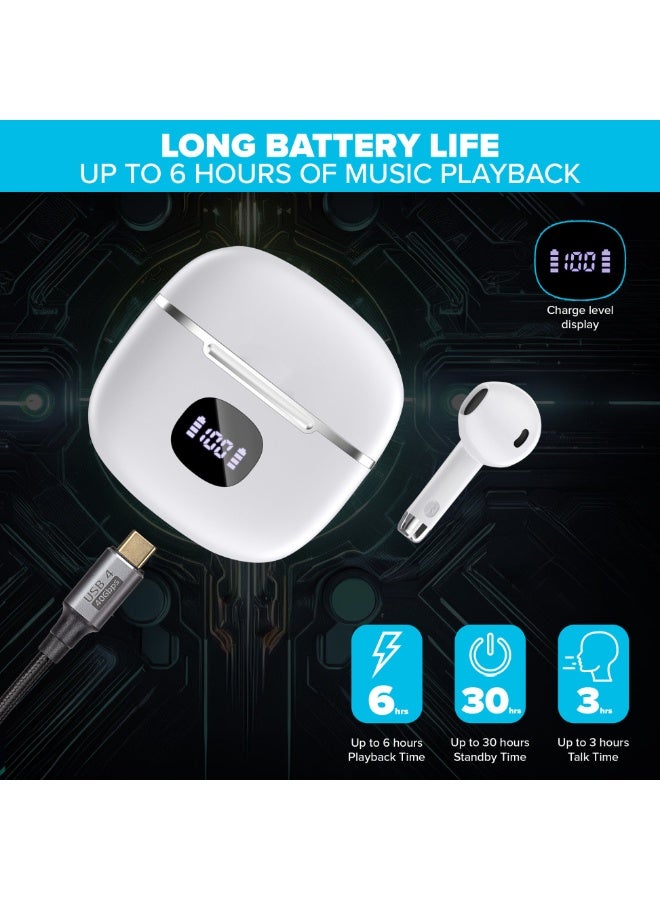 دوداو سماعات أذن لاسلكية DUDAO U15 Pro بتقنية البلوتوث 5.0 مع ميكروفون مزدوج وشحن سريع عبر USB-C للحصول على صوت عالي الدقة - Image 2