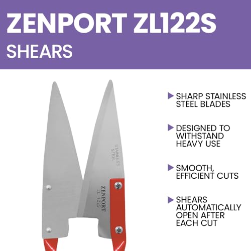 Zenport زينبورت ZL122S مقص بصل/غنم ثقيل الوزن بطول 13 بوصة، شفرة من الفولاذ المقاوم للصدأ بطول 5.5 بوصة - Image 4