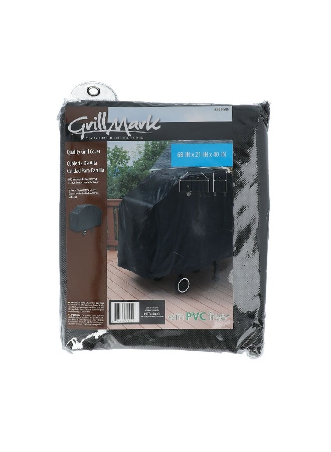 Grill Mark Water Resistant Grill Cover Black 40 x 68 x 21 Inch 84168A - Image 2